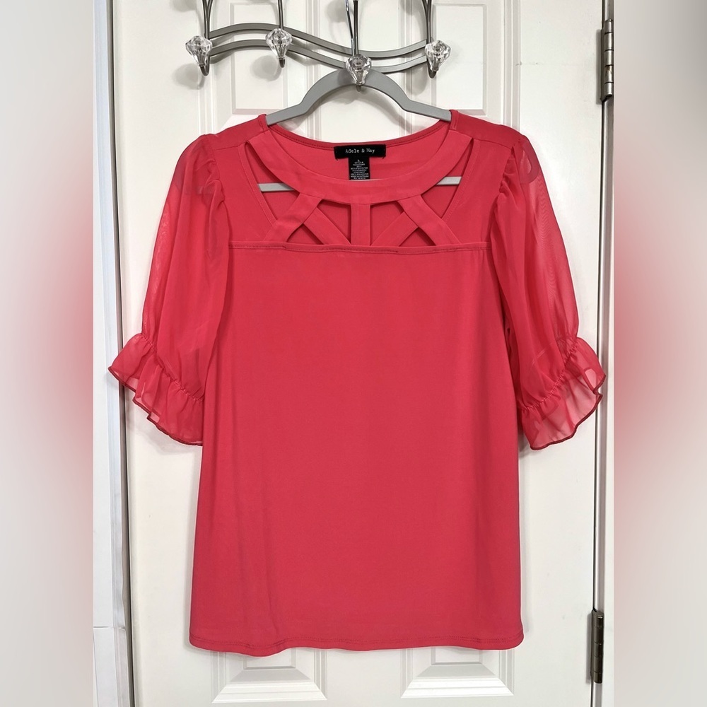 Adele & May Coral Blouse